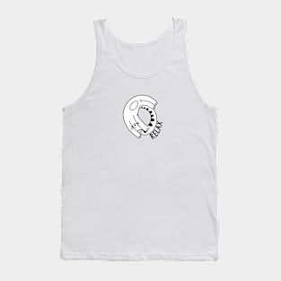 Slipeeng funny cat Tank Top